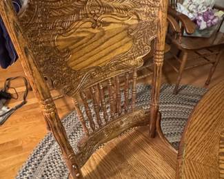 Oak Dining Table and Chair Set