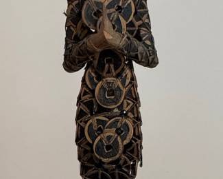 Vintage Balinese Kepeng Coin Statue of Bhatara Rambut Sedana