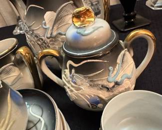 Vintage Japanese Dragonware Tea Set