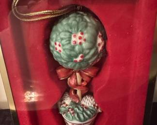 Lenox Porcelain Topiary Christmas Ornament