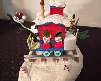 The Danbury Mint Looney Tunes Christmas Express Train Car