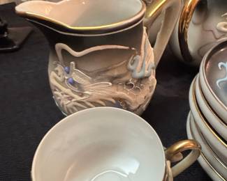 Vintage Japanese Dragonware Tea Set