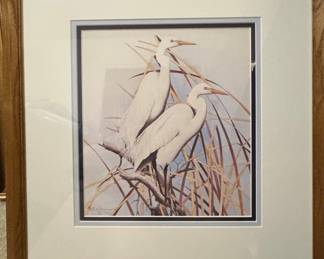 R. L. Kothenbeutel 'Great Egrets' Framed Print