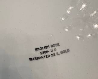 Limoges English Rose S388-UD Dinner Plate