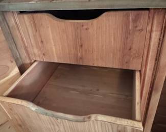 Vintage Cedar-Lined Wardrobe Armoire