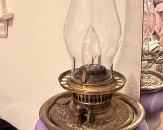 Victorian Gone with the Wind Parlor Lamp
