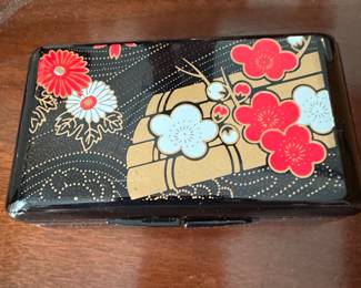 Vintage Japanese Lacquerware Jewelry Box