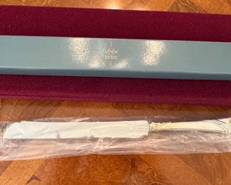 Lenox Kirk Stieff Kelly Collection Silverplated Cake Knife
