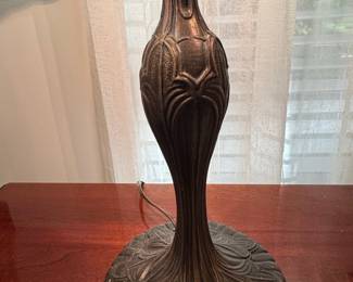 Art Nouveau Style Stained Glass Table Lamp