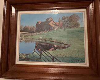 Framed Rural Landscape Art Print