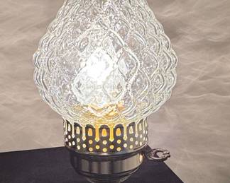 Vintage EAPG-Style Pressed Glass Oil-Style Table Lamp
