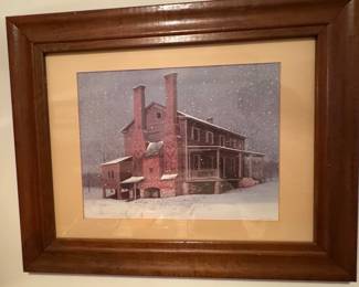 Bob Timberlake 'Alexander Long House' Framed Print