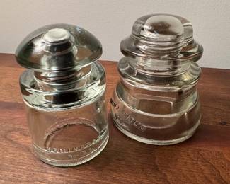 Vintage Hemingray and Whitall Tatum Glass Insulators