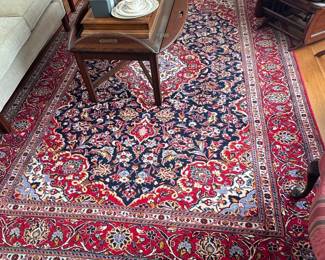 Karastan 'Red Sarouk' Pattern Machine-Woven Area Rug