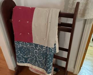 Vintage Wooden Quilt Rack