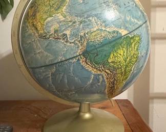 Vintage 12-inch Rand McNally World Portrait Globe