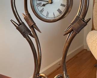 Wrought Iron Decorative Table Clock