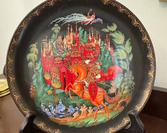 1988 Palekh 'Ruslan and Ludmila' Collector Plate