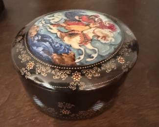 Russian Palekh Lacquer Box