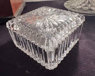 Vintage Pressed Glass Vanity Box