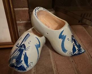 Vintage Dutch Wooden Clogs