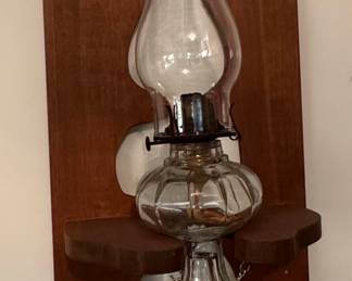 Colonial Revival Wall-Mounted Oil Lamp