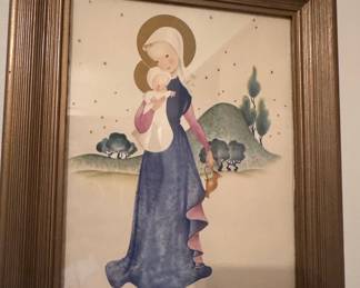 Vintage Josette Boland Madonna and Child Print