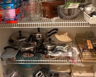 Assorted Kitchenware and Pantry Organization Lot