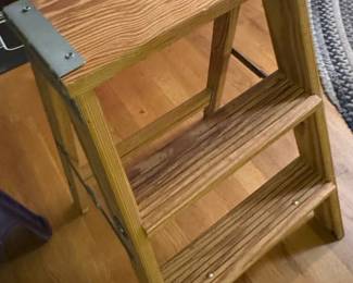 Vintage Wooden Step Stool