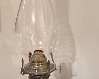 Vintage Kaadan Ltd. Clear Glass Oil Lamp