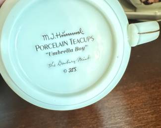 Danbury Mint M.J. Hummel 'Stormy Weather' Porcelain Tea Set