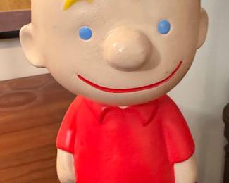 Vintage 1960s Chalkware Charlie Brown Figure