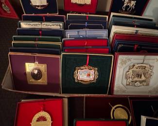 Collection of White House Historical Association Christmas Ornaments