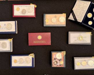 LOT 1 – GOLD & COMMEMORATIVE COIN SET COLLECTION Blind Highest & Best Offer. Entire case sold as one lot. Offer due October 17 by 3 PM. Must specify LOT 1.
