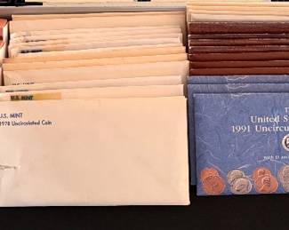 LOT 2 – UNCIRCULATED & U.S. MINT COIN COLLECTION Blind Highest & Best Offer. All LOT 2 photos sold as one lot. Offer due October 17 by 3 PM. Must specify LOT 2.