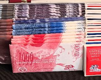 LOT 2 – UNCIRCULATED & U.S. MINT COIN COLLECTION Blind Highest & Best Offer. All LOT 2 photos sold as one lot. Offer due October 17 by 3 PM. Must specify LOT 2.