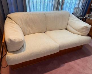 Mid Century Scandinavian Wool Loveseat