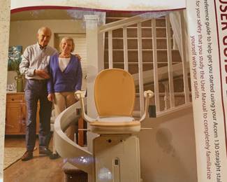 Acorn Stair lift is available.  It is in operating condition.  We just had to remove the seat so that we can move furniture downstairs.