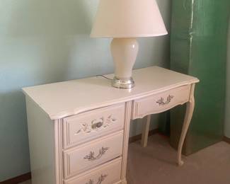 Vintage desk lamp painted