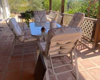 Miscellaneous patio furniture, some vintage