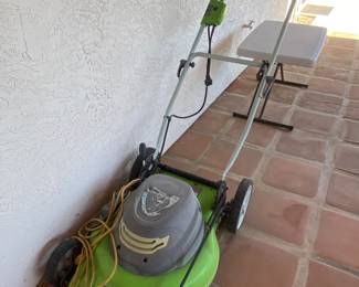 Electric lawnmower with cord