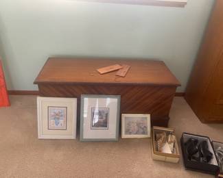 Cedar chest artwork