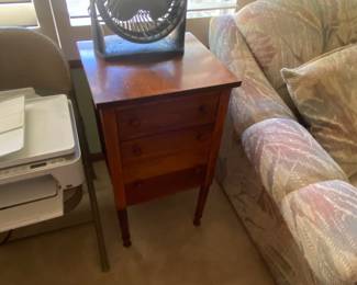 Vintage cabinet with drawers, tons of knitting and crochet items