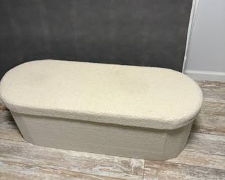 Upholstered bench with storage