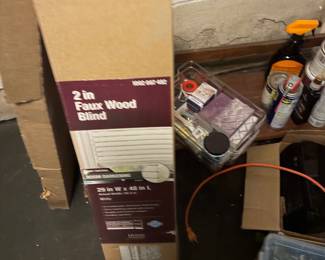 Gays wood blinds two white new in box shutters