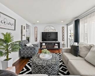Fireplace console and tv