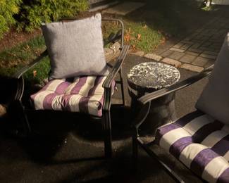 Small outdoor two chairs and table