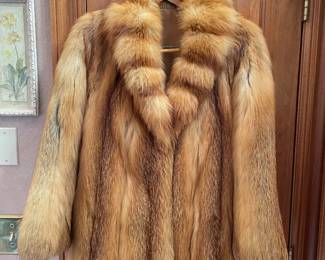 Red Fox Real Fur Coat