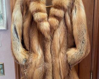 Red Fox Real Fur Coat