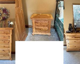 Broyhill Bedroom Furniture set. Dresser, Chest of drawers, armoire and nightstands